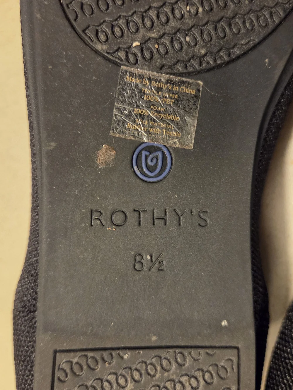 Rothy's Black Women's Flat – Classic Comfort - Picture 4 of 6